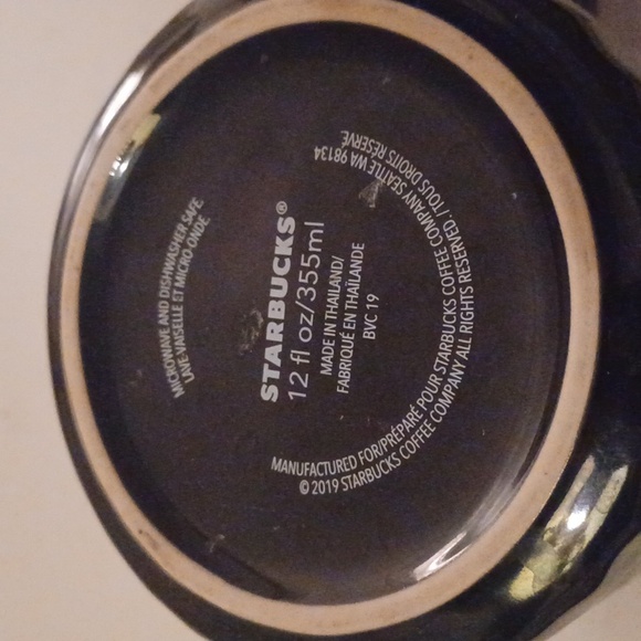 Starbucks 2019 Shiny Mirrored Black Mug - Picture 4 of 7